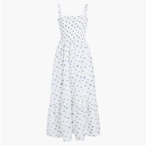 Hill House Blue Floral Midi Dress